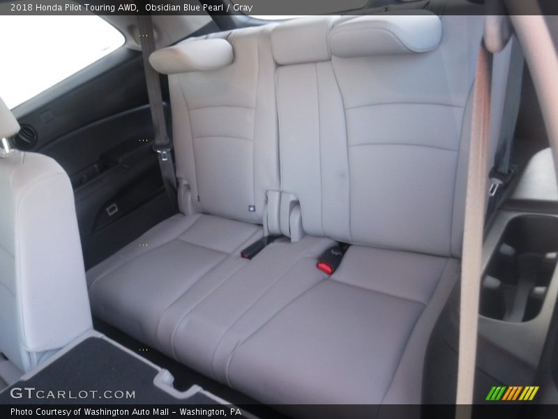 Obsidian Blue Pearl / Gray 2018 Honda Pilot Touring AWD