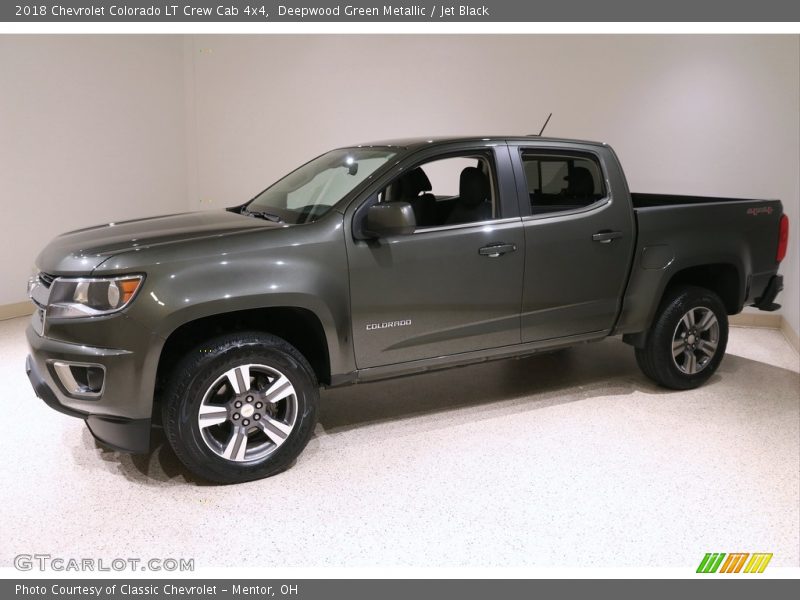 Deepwood Green Metallic / Jet Black 2018 Chevrolet Colorado LT Crew Cab 4x4