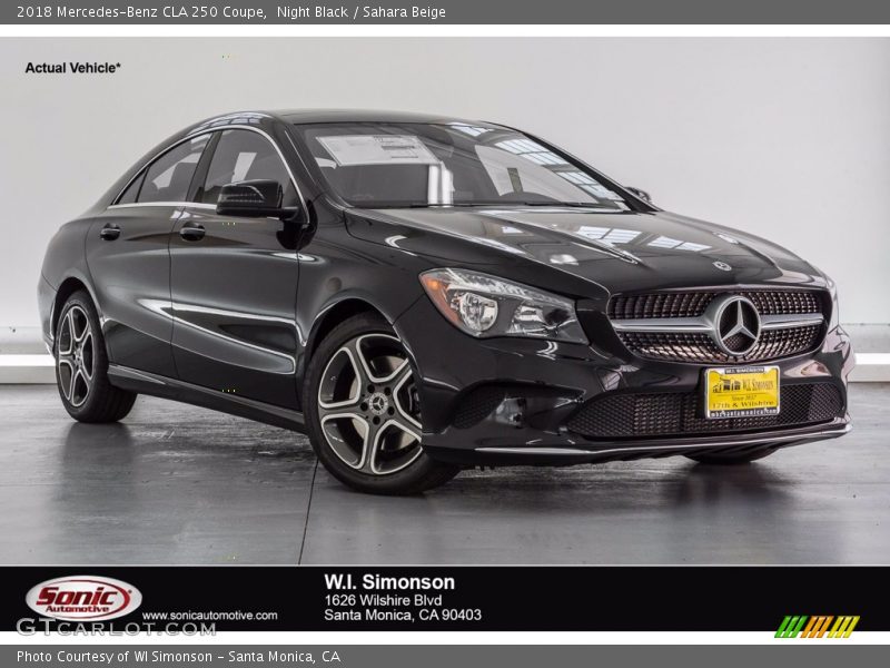 Night Black / Sahara Beige 2018 Mercedes-Benz CLA 250 Coupe