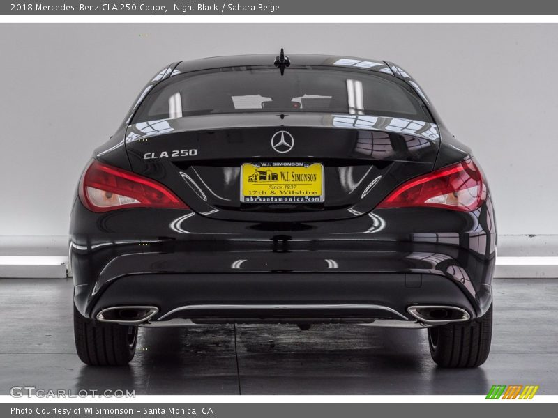 Night Black / Sahara Beige 2018 Mercedes-Benz CLA 250 Coupe