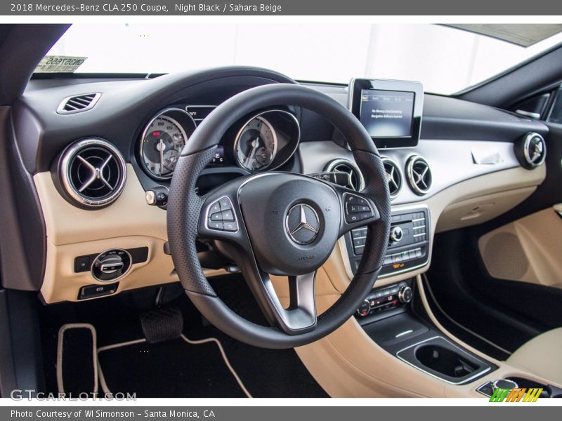 Night Black / Sahara Beige 2018 Mercedes-Benz CLA 250 Coupe