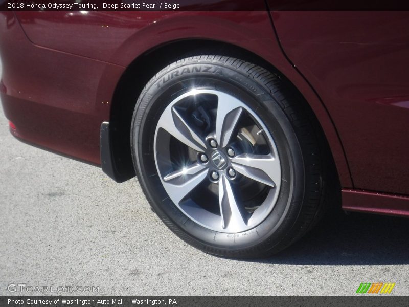 Deep Scarlet Pearl / Beige 2018 Honda Odyssey Touring