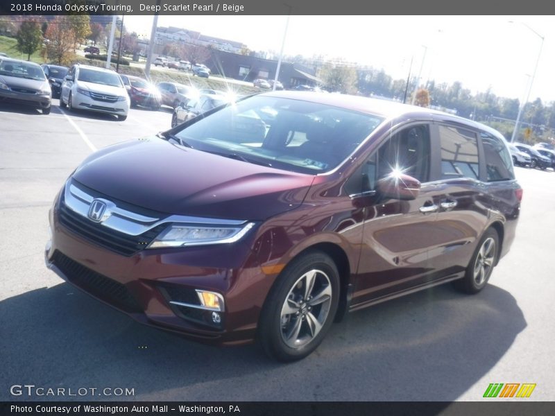 Deep Scarlet Pearl / Beige 2018 Honda Odyssey Touring