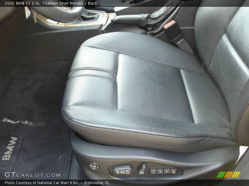 Titanium Silver Metallic / Black 2005 BMW X3 3.0i