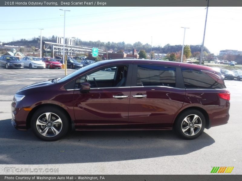 Deep Scarlet Pearl / Beige 2018 Honda Odyssey Touring
