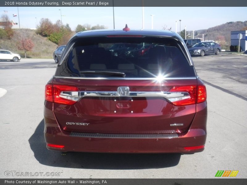 Deep Scarlet Pearl / Beige 2018 Honda Odyssey Touring