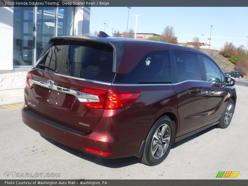 Deep Scarlet Pearl / Beige 2018 Honda Odyssey Touring