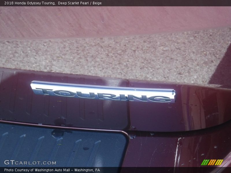 Deep Scarlet Pearl / Beige 2018 Honda Odyssey Touring