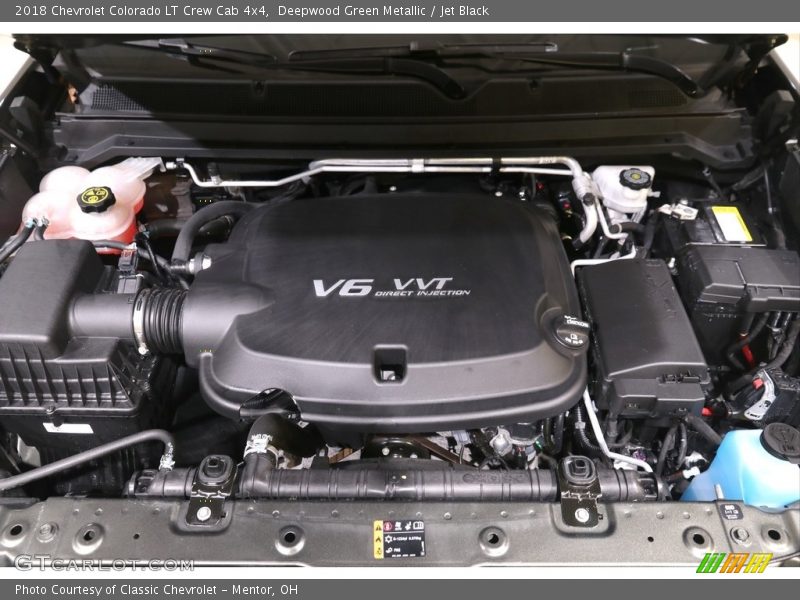 Deepwood Green Metallic / Jet Black 2018 Chevrolet Colorado LT Crew Cab 4x4