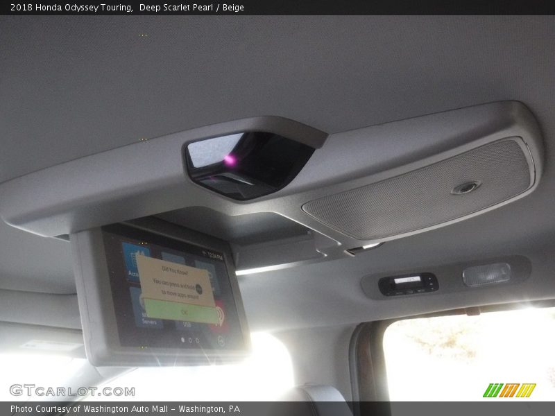 Deep Scarlet Pearl / Beige 2018 Honda Odyssey Touring