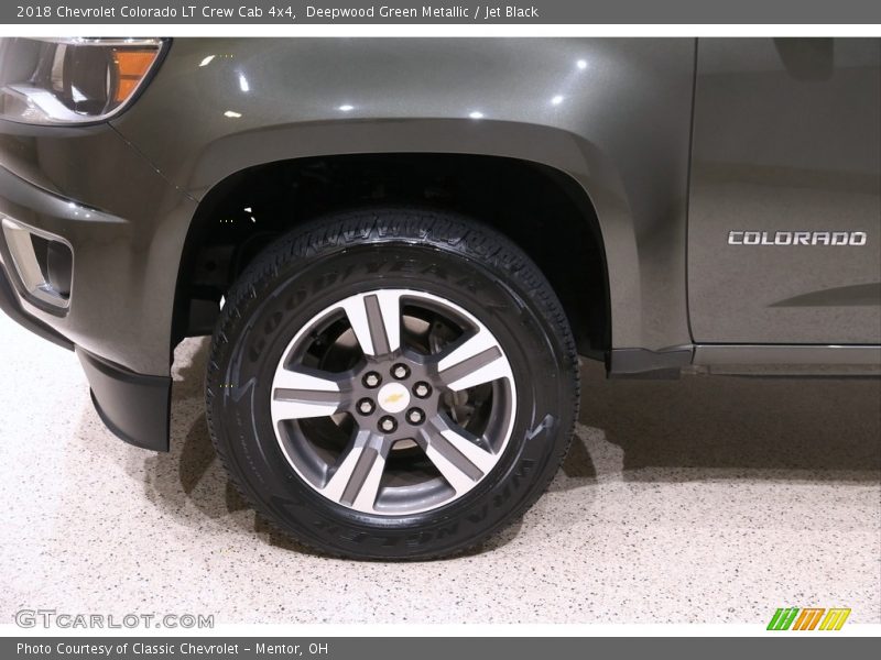 Deepwood Green Metallic / Jet Black 2018 Chevrolet Colorado LT Crew Cab 4x4