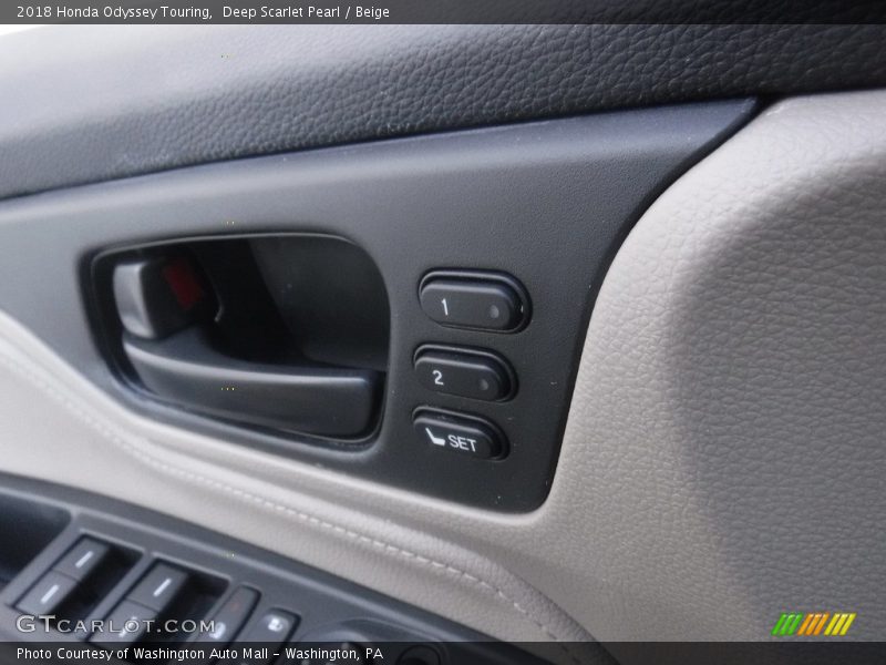 Deep Scarlet Pearl / Beige 2018 Honda Odyssey Touring