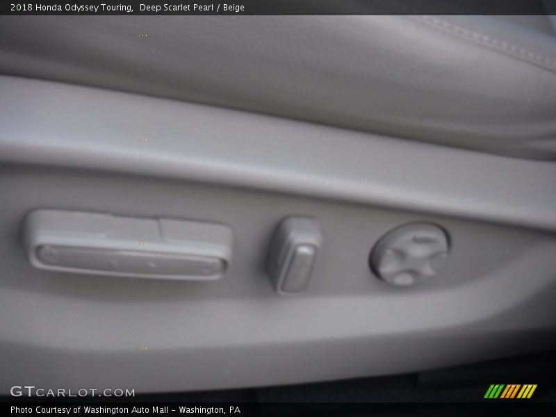 Deep Scarlet Pearl / Beige 2018 Honda Odyssey Touring