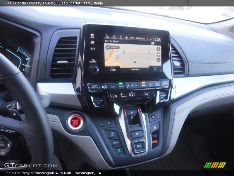 Deep Scarlet Pearl / Beige 2018 Honda Odyssey Touring