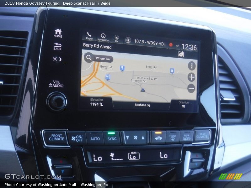 Deep Scarlet Pearl / Beige 2018 Honda Odyssey Touring