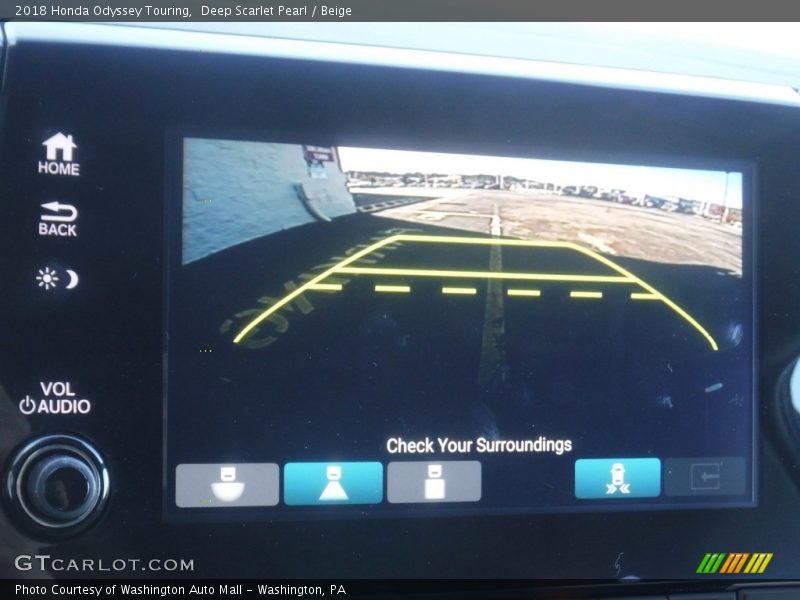 Deep Scarlet Pearl / Beige 2018 Honda Odyssey Touring