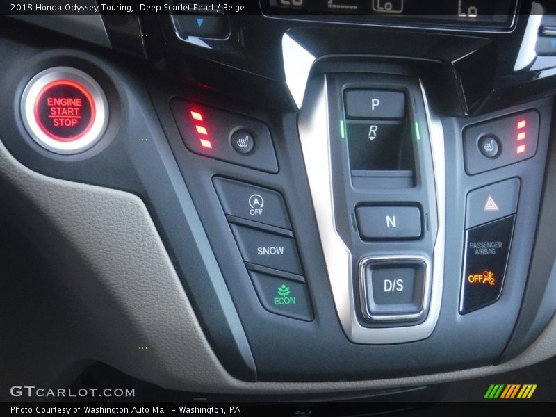 Deep Scarlet Pearl / Beige 2018 Honda Odyssey Touring