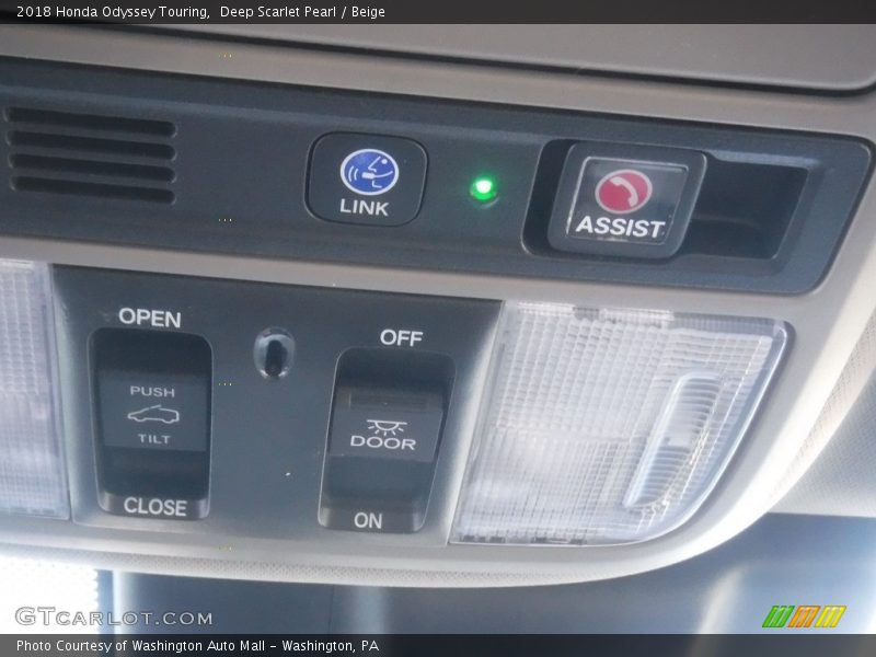 Deep Scarlet Pearl / Beige 2018 Honda Odyssey Touring