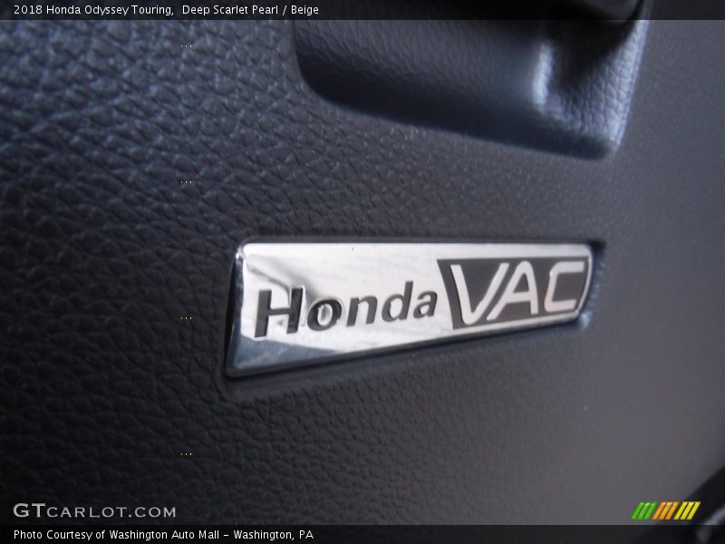 Deep Scarlet Pearl / Beige 2018 Honda Odyssey Touring