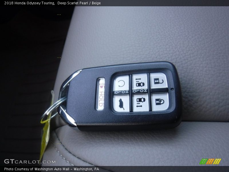 Deep Scarlet Pearl / Beige 2018 Honda Odyssey Touring