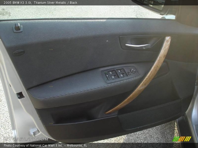 Titanium Silver Metallic / Black 2005 BMW X3 3.0i