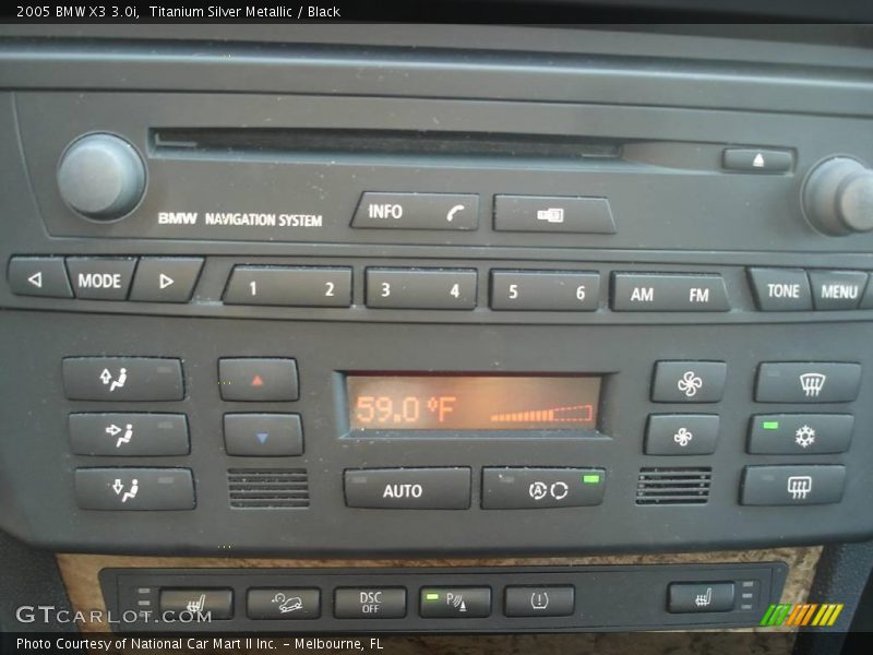 Titanium Silver Metallic / Black 2005 BMW X3 3.0i