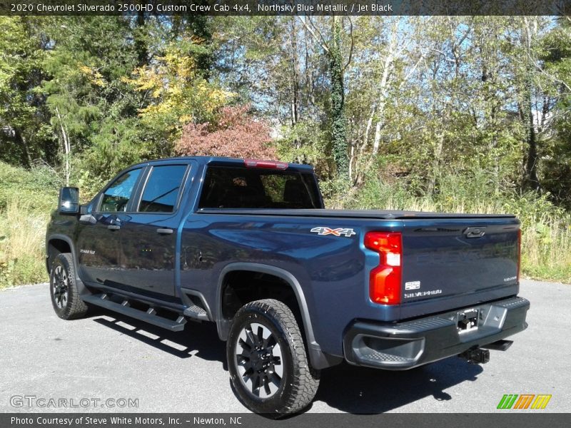 Northsky Blue Metallic / Jet Black 2020 Chevrolet Silverado 2500HD Custom Crew Cab 4x4