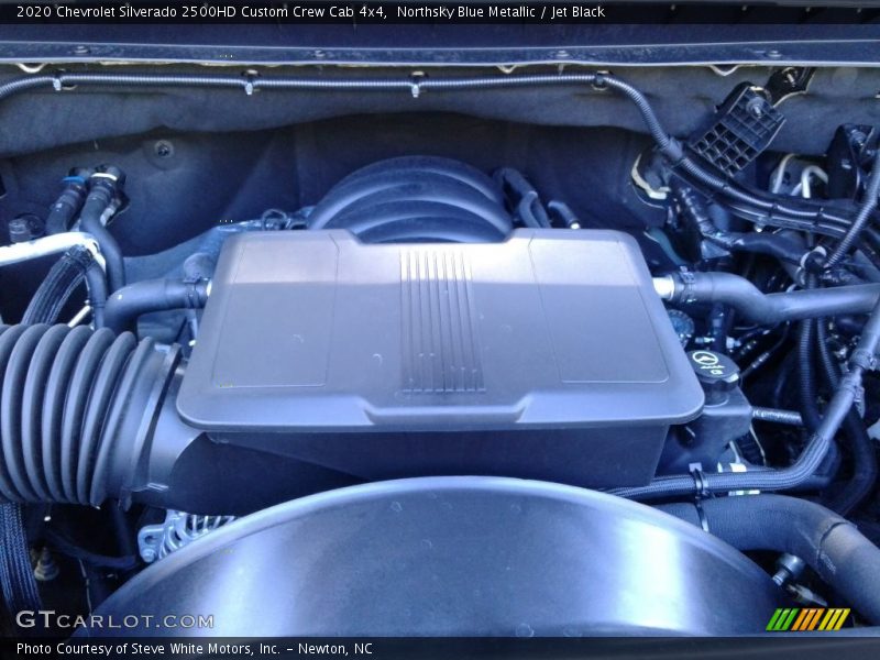 Northsky Blue Metallic / Jet Black 2020 Chevrolet Silverado 2500HD Custom Crew Cab 4x4