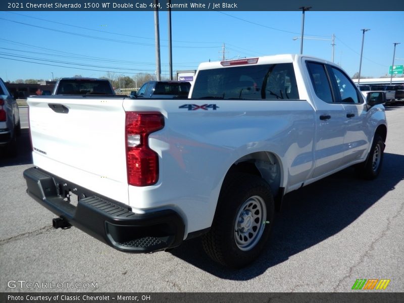 Summit White / Jet Black 2021 Chevrolet Silverado 1500 WT Double Cab 4x4
