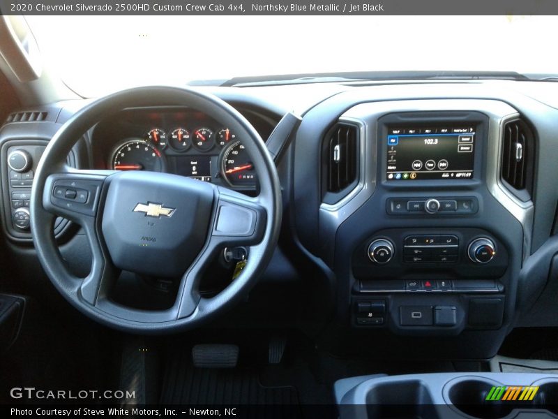 Northsky Blue Metallic / Jet Black 2020 Chevrolet Silverado 2500HD Custom Crew Cab 4x4