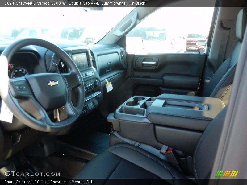 Summit White / Jet Black 2021 Chevrolet Silverado 1500 WT Double Cab 4x4