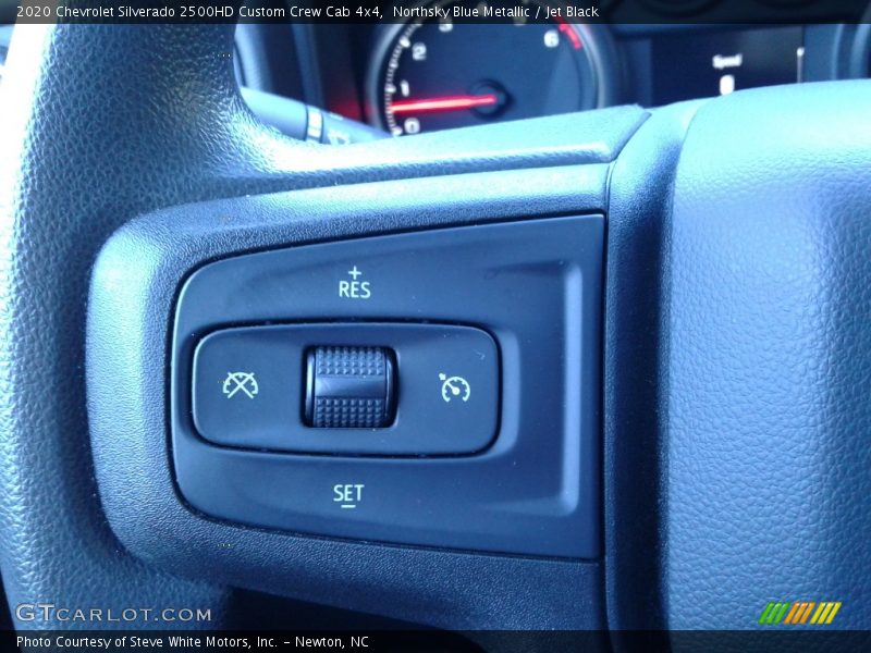 Northsky Blue Metallic / Jet Black 2020 Chevrolet Silverado 2500HD Custom Crew Cab 4x4