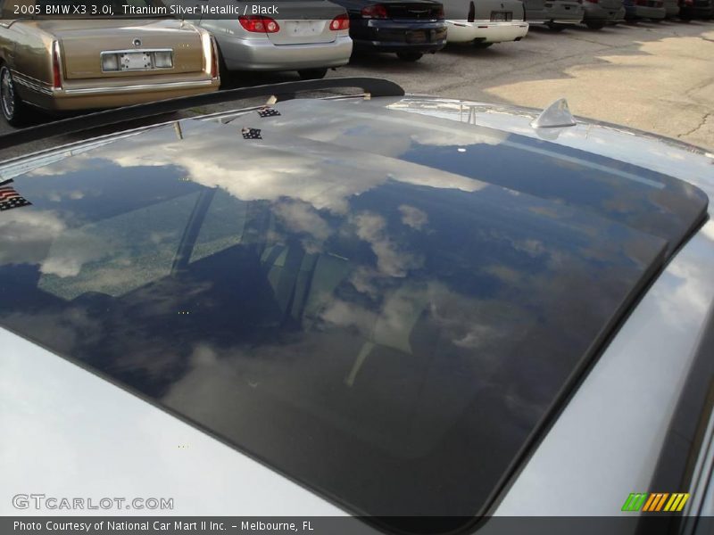 Titanium Silver Metallic / Black 2005 BMW X3 3.0i