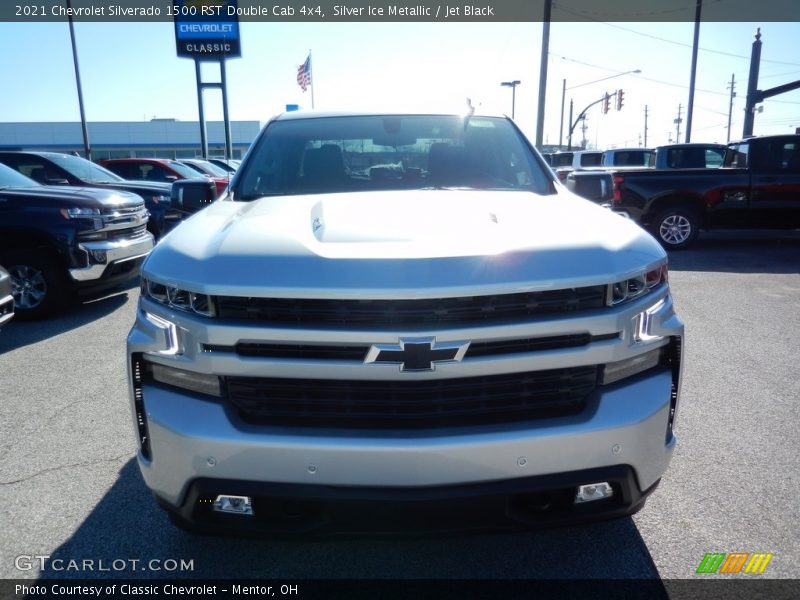 Silver Ice Metallic / Jet Black 2021 Chevrolet Silverado 1500 RST Double Cab 4x4