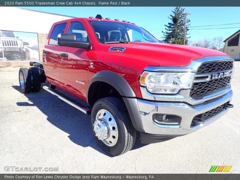 Flame Red / Black 2020 Ram 5500 Tradesman Crew Cab 4x4 Chassis