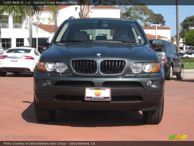 Highland Green Metallic / Beige 2006 BMW X5 3.0i