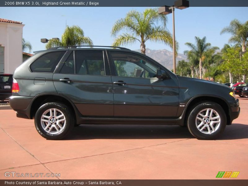 Highland Green Metallic / Beige 2006 BMW X5 3.0i