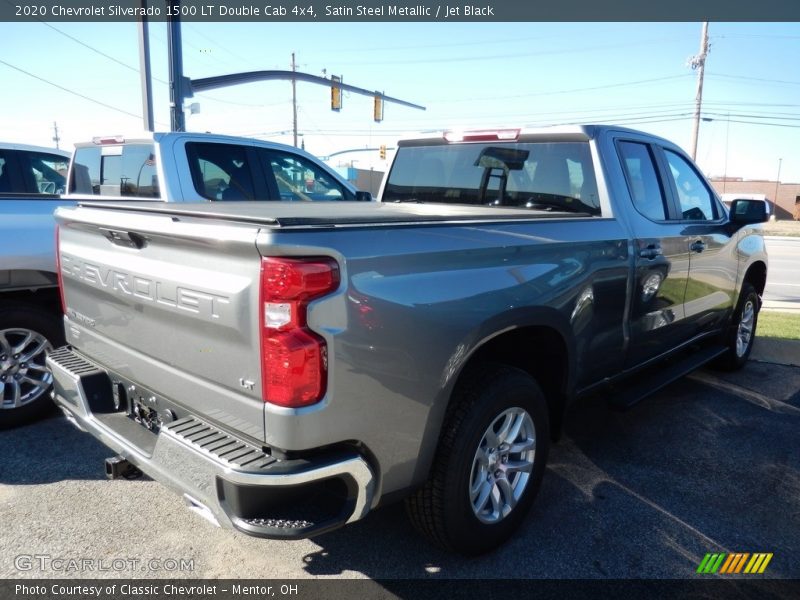 Satin Steel Metallic / Jet Black 2020 Chevrolet Silverado 1500 LT Double Cab 4x4