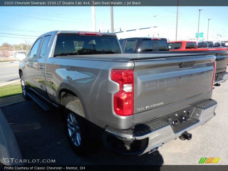 Satin Steel Metallic / Jet Black 2020 Chevrolet Silverado 1500 LT Double Cab 4x4