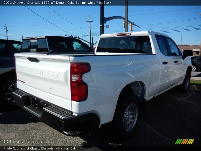 Summit White / Jet Black 2021 Chevrolet Silverado 1500 WT Double Cab