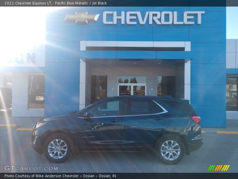 Pacific Blue Metallic / Jet Black 2021 Chevrolet Equinox LT