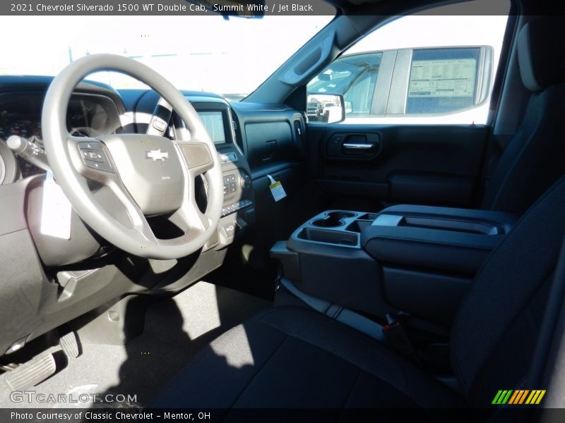 Summit White / Jet Black 2021 Chevrolet Silverado 1500 WT Double Cab