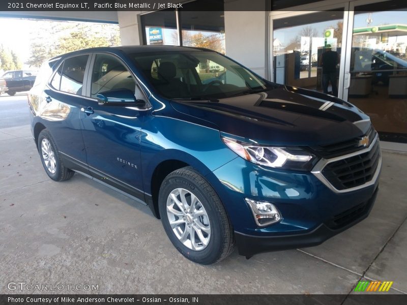 Pacific Blue Metallic / Jet Black 2021 Chevrolet Equinox LT