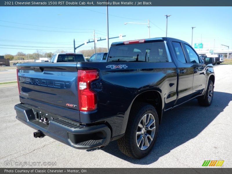 Northsky Blue Metallic / Jet Black 2021 Chevrolet Silverado 1500 RST Double Cab 4x4