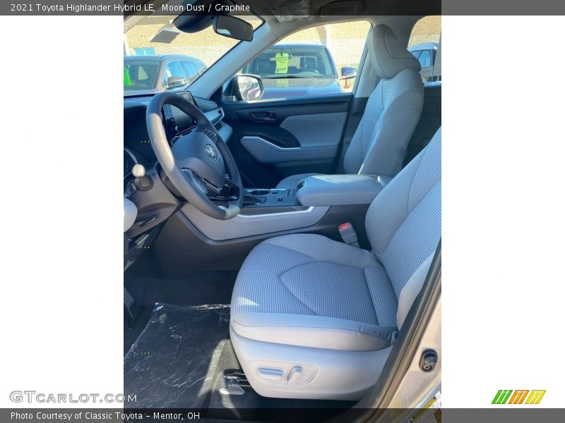 Moon Dust / Graphite 2021 Toyota Highlander Hybrid LE