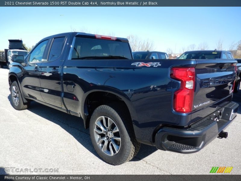 Northsky Blue Metallic / Jet Black 2021 Chevrolet Silverado 1500 RST Double Cab 4x4