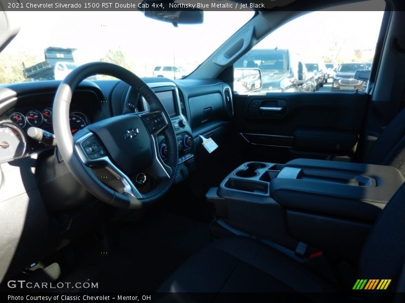 Northsky Blue Metallic / Jet Black 2021 Chevrolet Silverado 1500 RST Double Cab 4x4