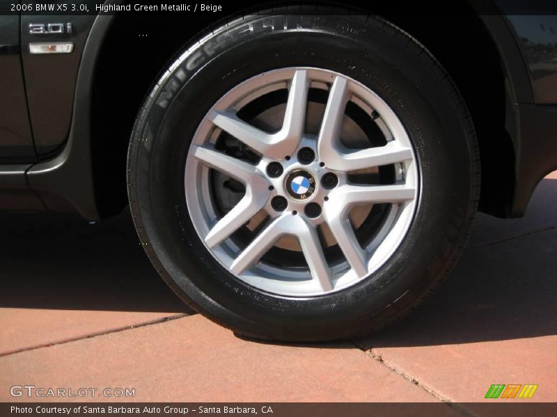 Highland Green Metallic / Beige 2006 BMW X5 3.0i