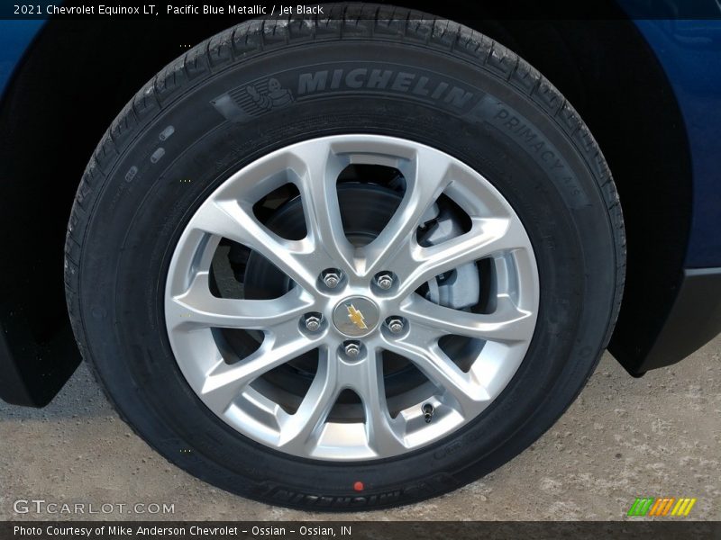 Pacific Blue Metallic / Jet Black 2021 Chevrolet Equinox LT