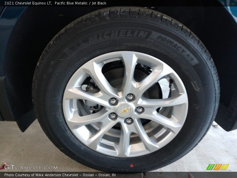 Pacific Blue Metallic / Jet Black 2021 Chevrolet Equinox LT